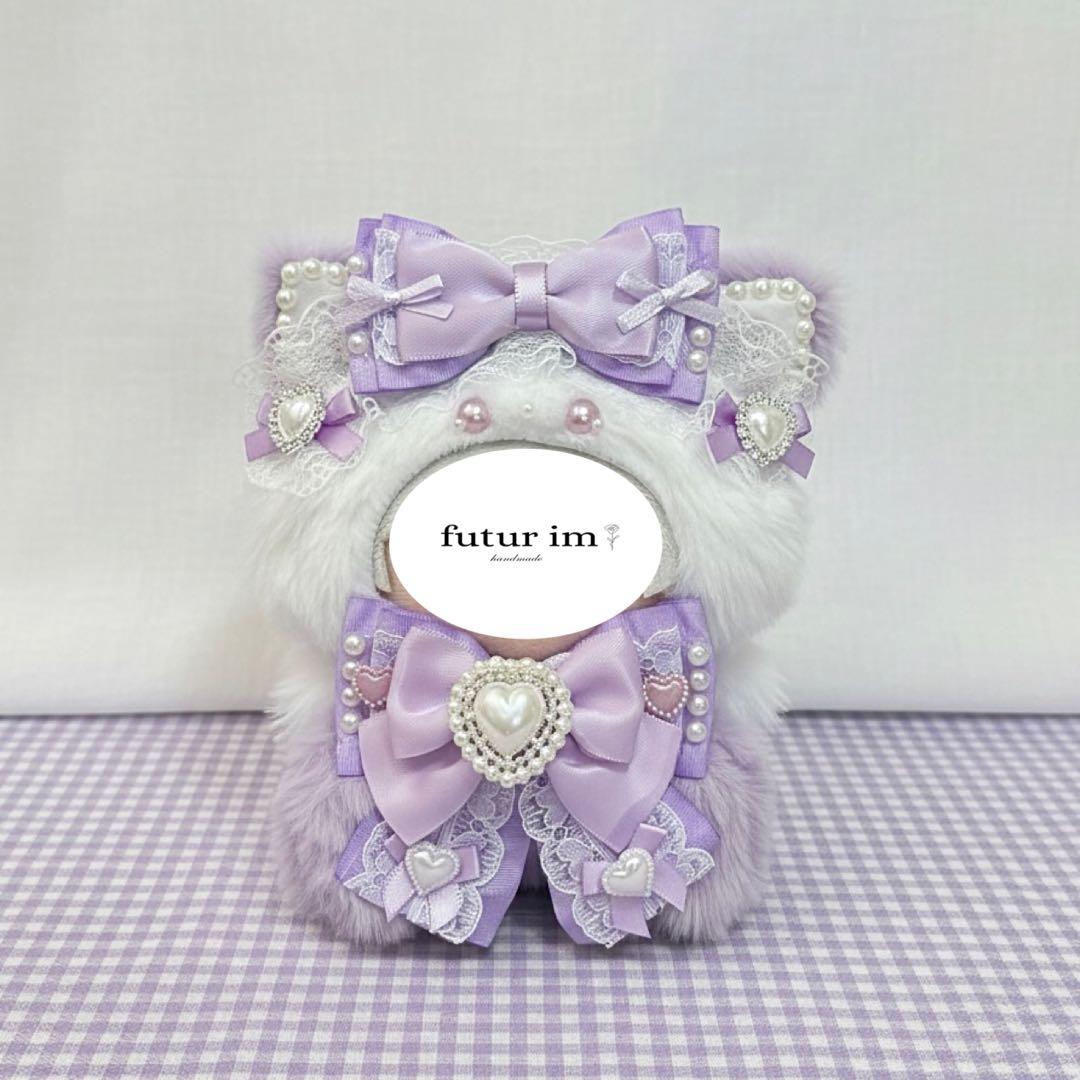 【 11-12cm 】まとめ 新作 ねこ耳 ぬい服 おすわりぬい服 ハンドメイド