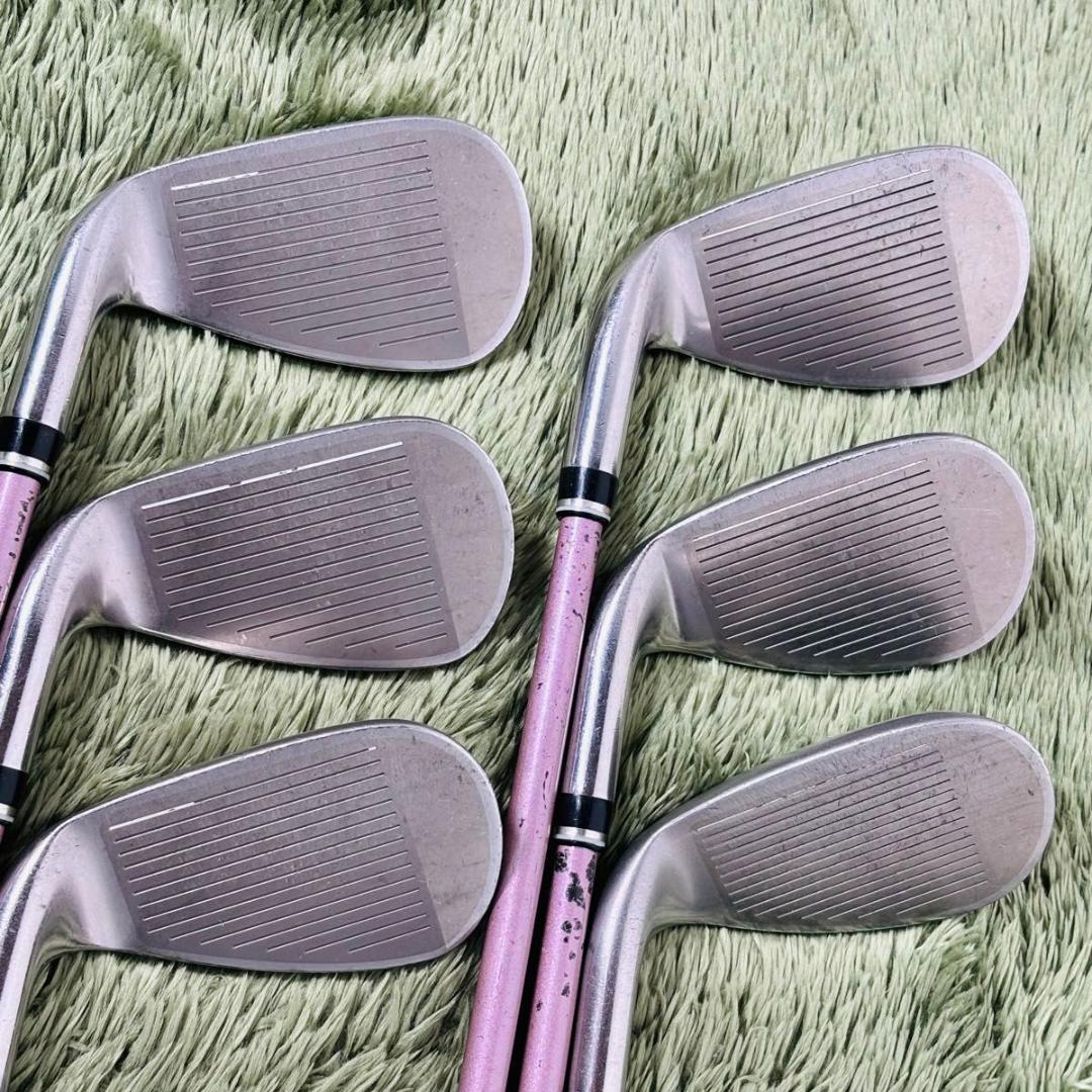 ゼクシオ 10代目 MP1000 ボルドー アイアン6本セット レディースゴルフ