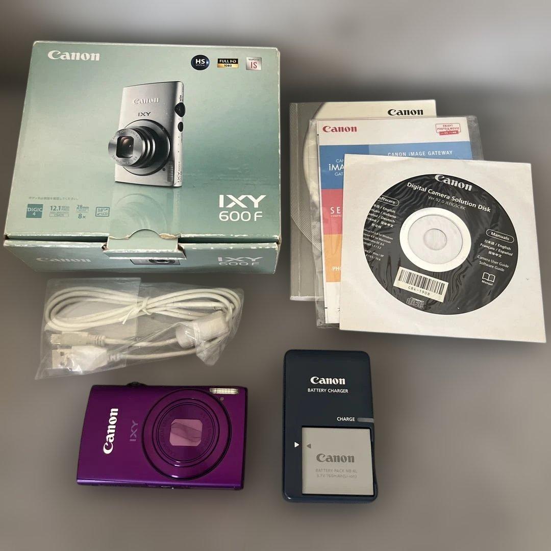 【訳あり動作品】Canon IXY 600F パープル