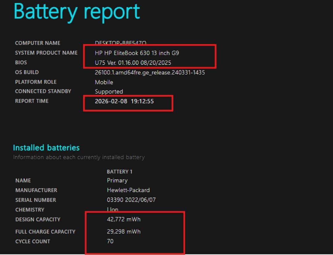 Windowsノート本体 HP 630 g9 i5 1235U