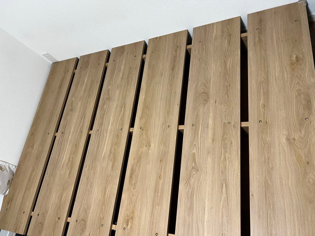 ロウヤ　セミダブル　ベッドフレーム　シャビーナチュラル