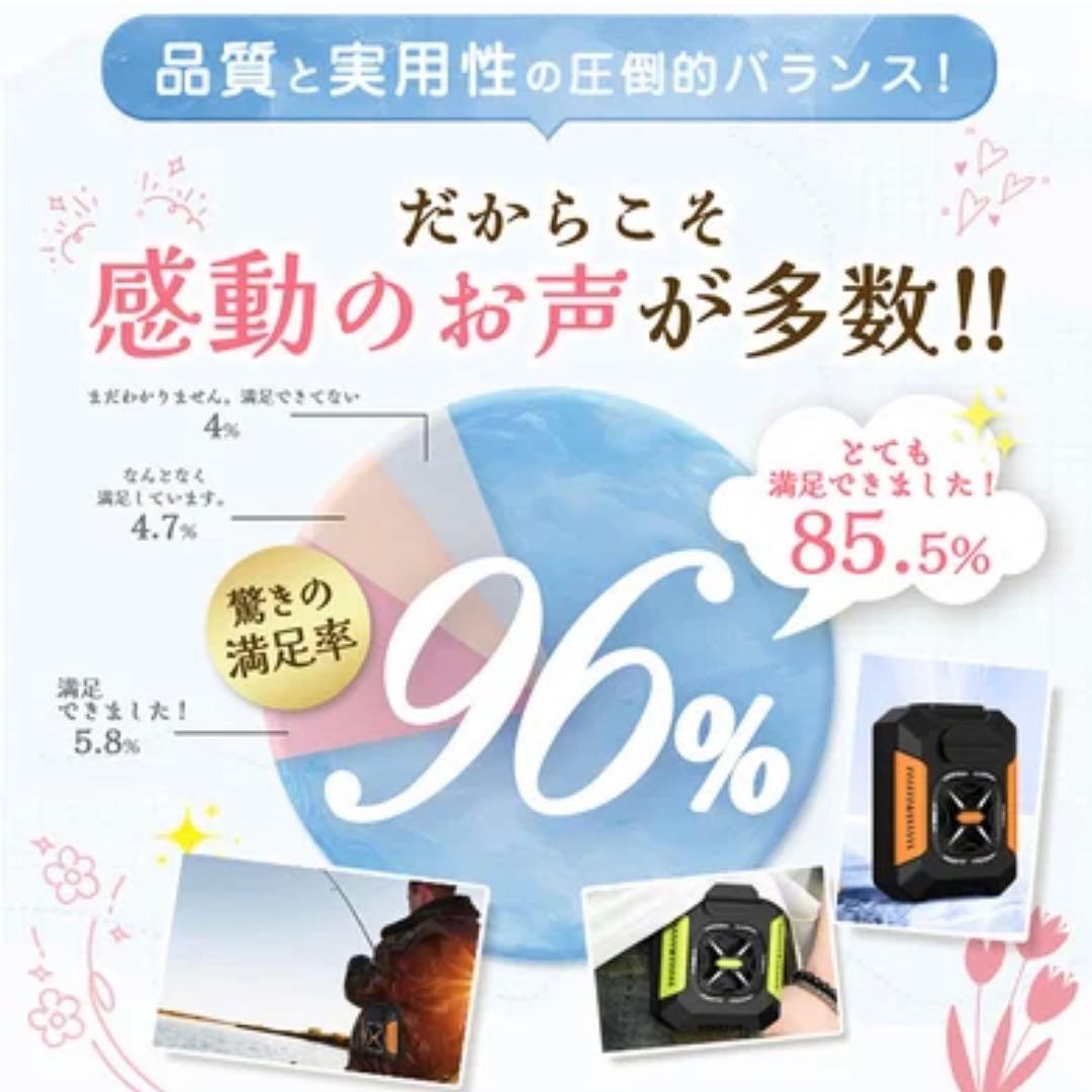 Outdoor Waist Mounted Fan 3個セット