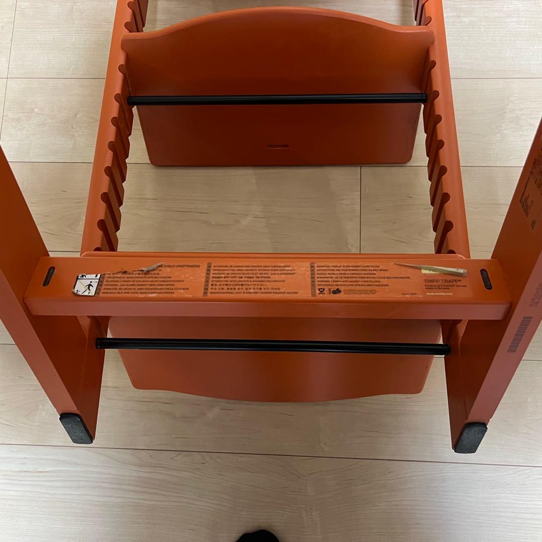 【美品】STOKKE トリップトラップ オレンジ　希少カラー