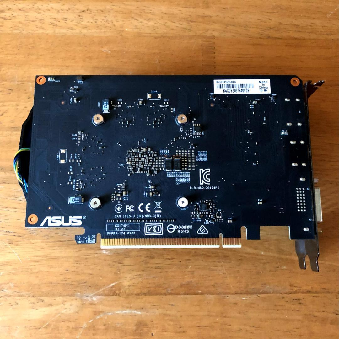 グラフィックボード・グラボ・ビデオカード ASUS GeForce GTX 1650 PH-GTX1650-O4G