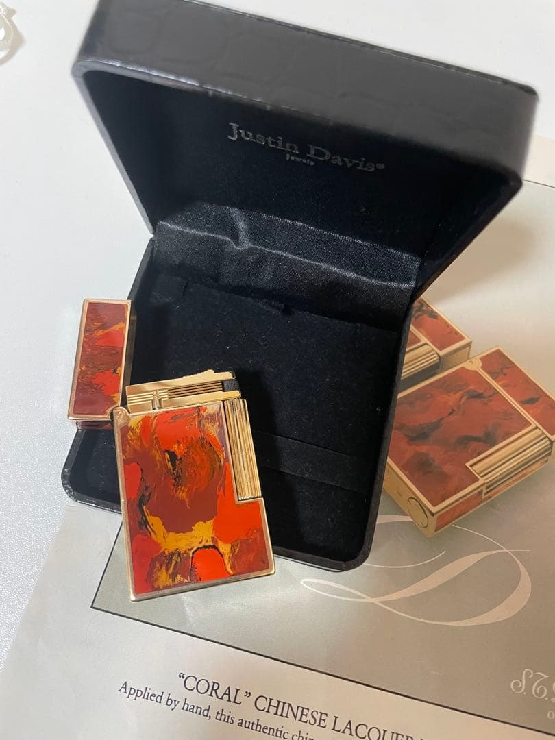 デュポンライター　ガスライター　超レアモデル、純正漆　高額モデル　美品　本物