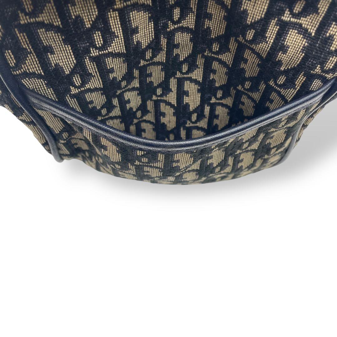 良品 Christian Dior ミニボストンバッグ キャンバス トロッター