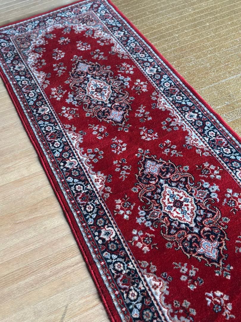 ベルギー製 100％ウール 機械織りラグ