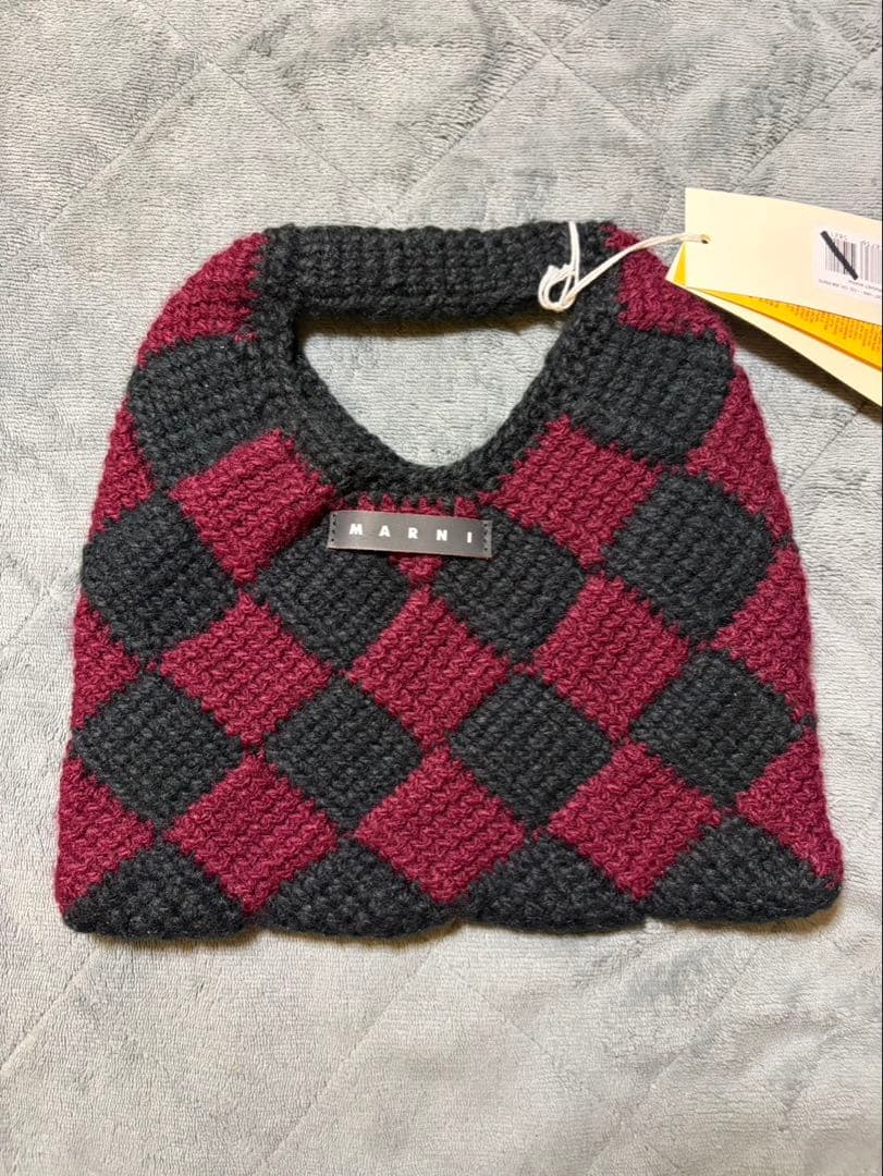 MARNI ダイヤモンドクロシェ かぎ針編みハンドバッグ 新品未使用