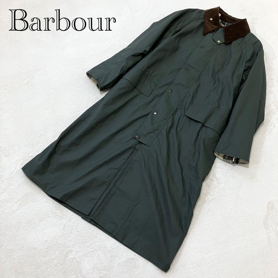 新品/Barbour/OS BURGHLEY JS/ステンカラーコート/カーキ