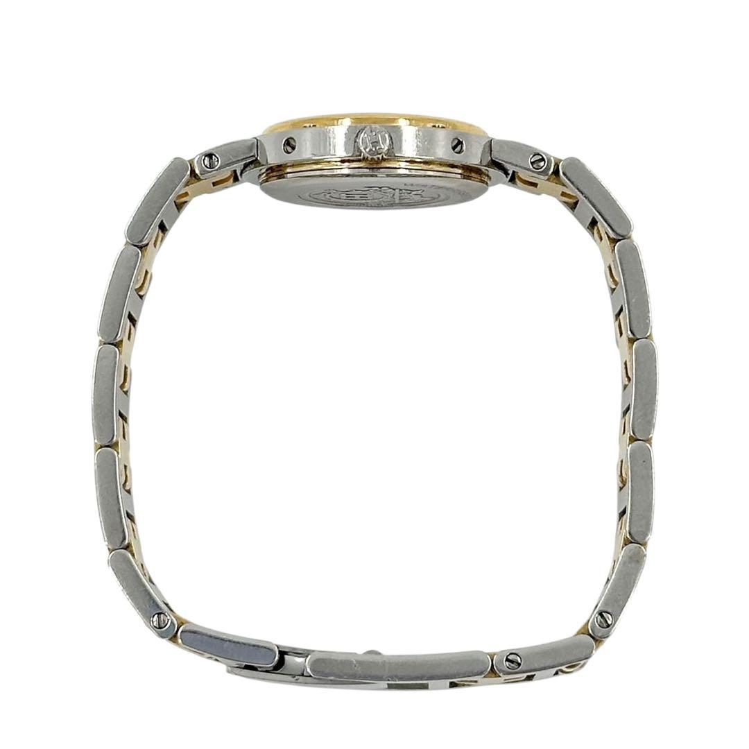 【美品】エルメス クリッパー Hベルト イエロー文字盤　コンビカラー