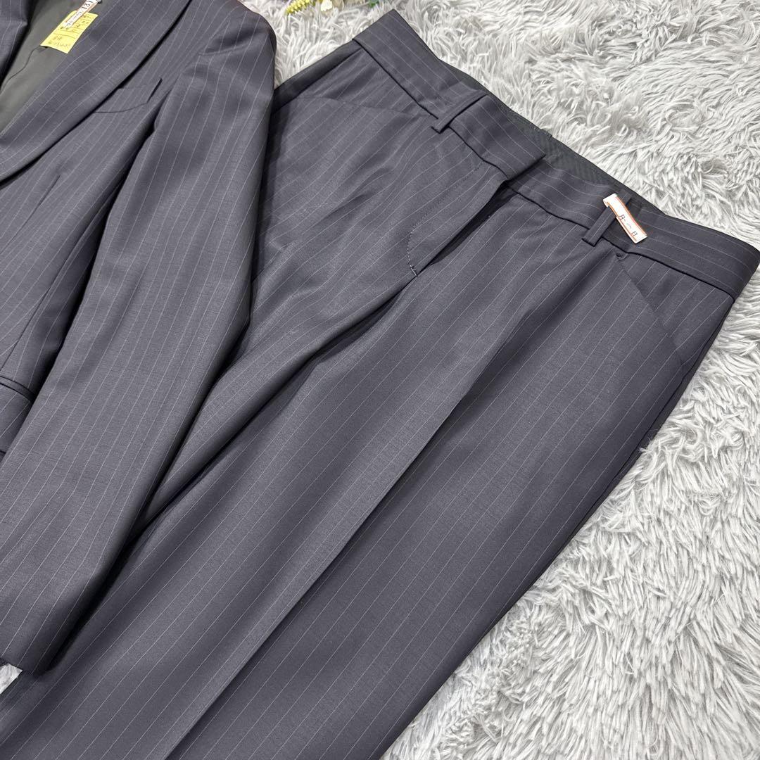 極美品✨近年 セオリー セットアップスーツ ATLAS ピンストライプ ネイビー