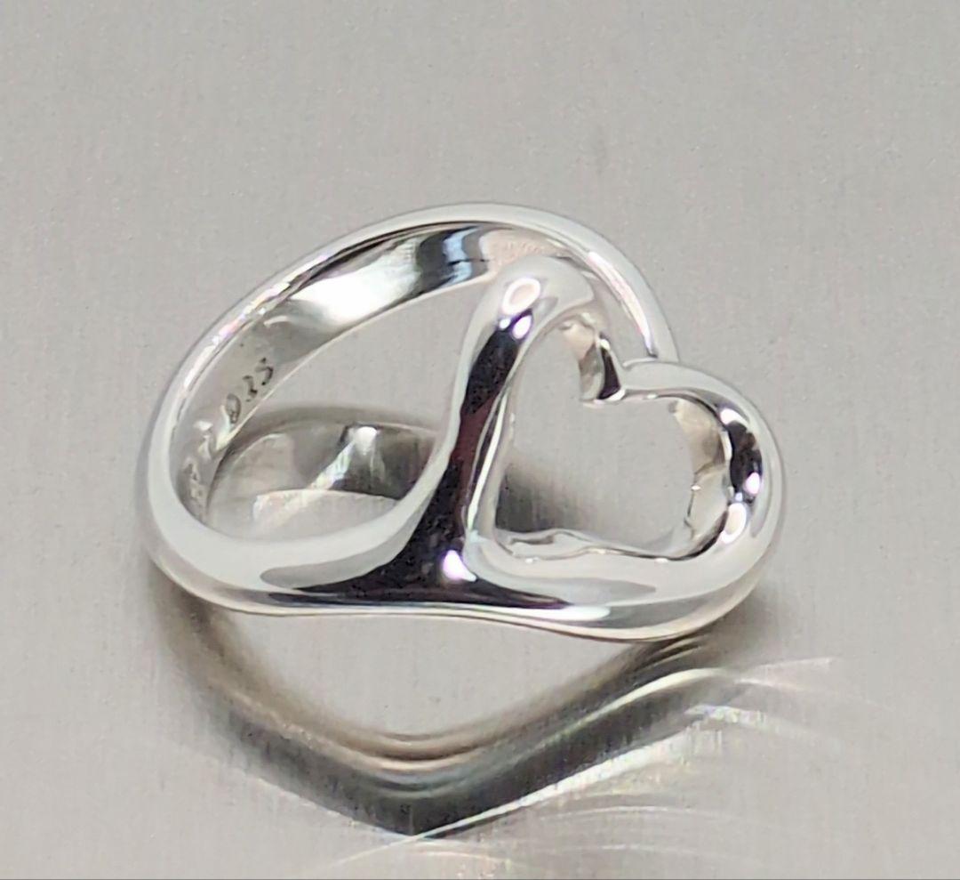 TIFFANY＆CO.　ティファニー　リング　オープンハート　7号　新品仕上げ