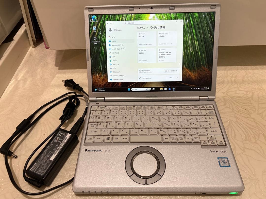 美品！Panasonic CF-SZ6 Core i5 8GB SSD256GB
