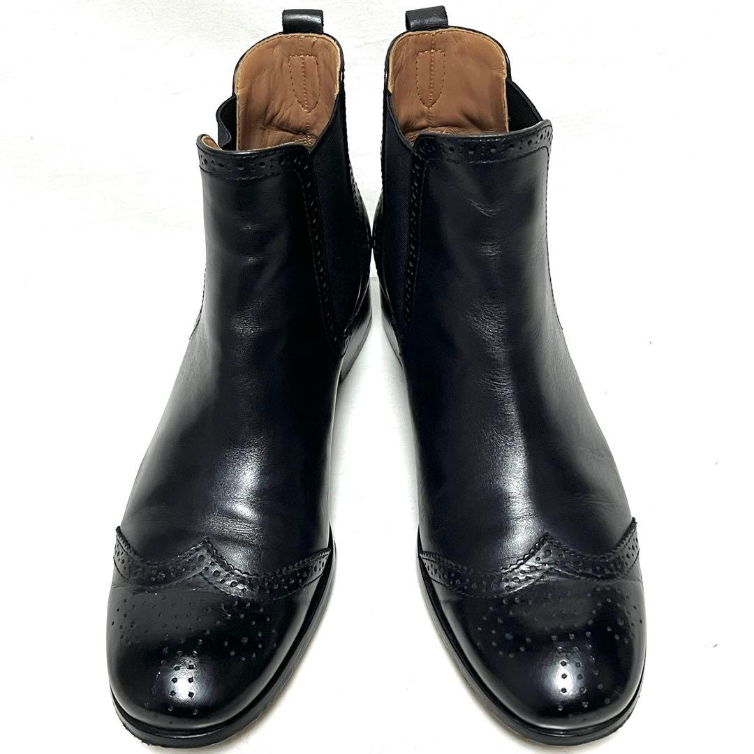 ★MARGARET HOWELL idea★サイドゴアブーツ★24.5★ブラック