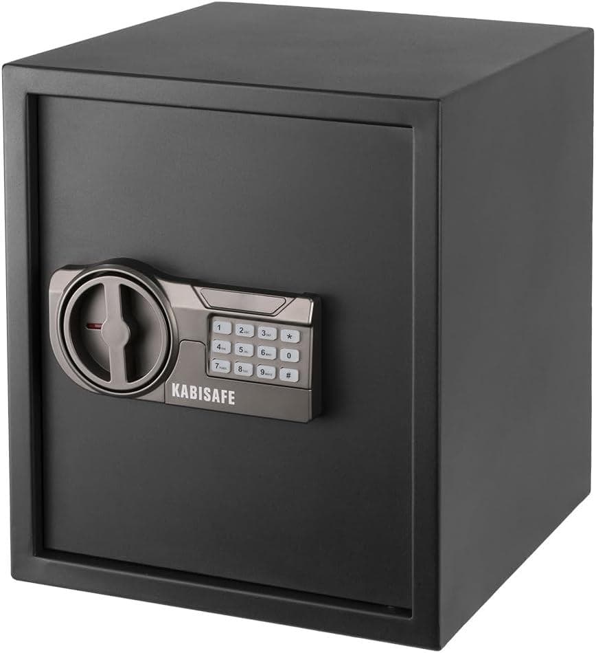KABISAFE 金庫 家庭用 テンキー式 電子金庫 業務用 保管庫 (43L)