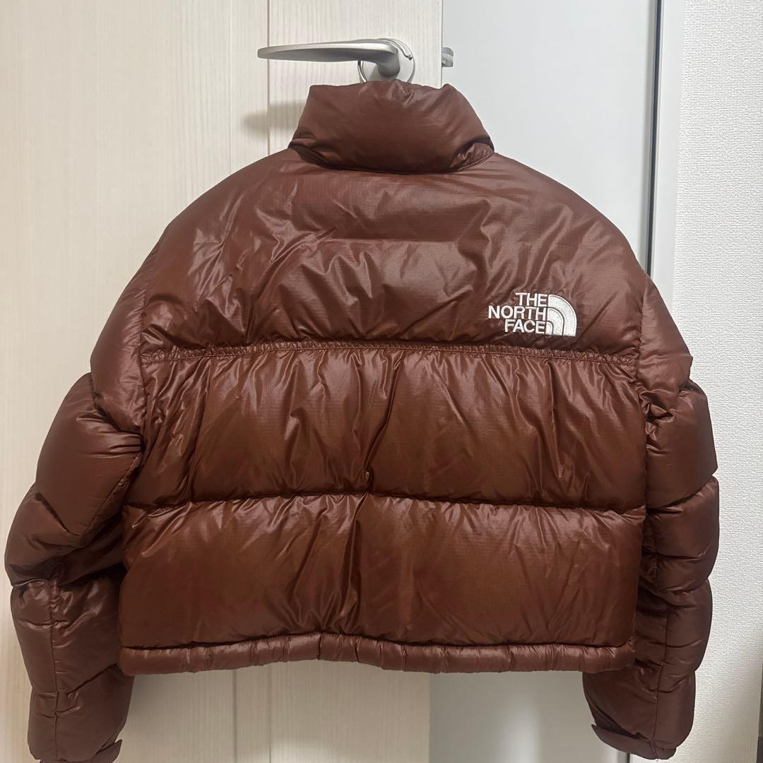 ザノースフェイス クロップドダウンジャケット ブラウン S