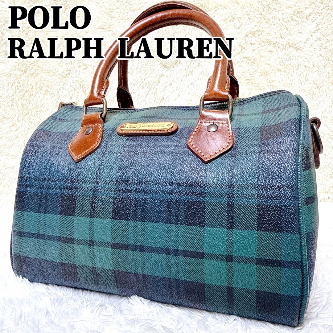 美品✨ POLO RALPH LAUREN ミニ ボストン バッグ チェック