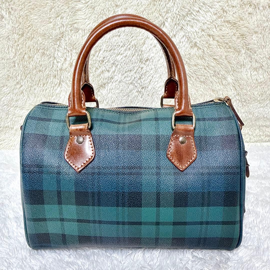 美品✨ POLO RALPH LAUREN ミニ ボストン バッグ チェック