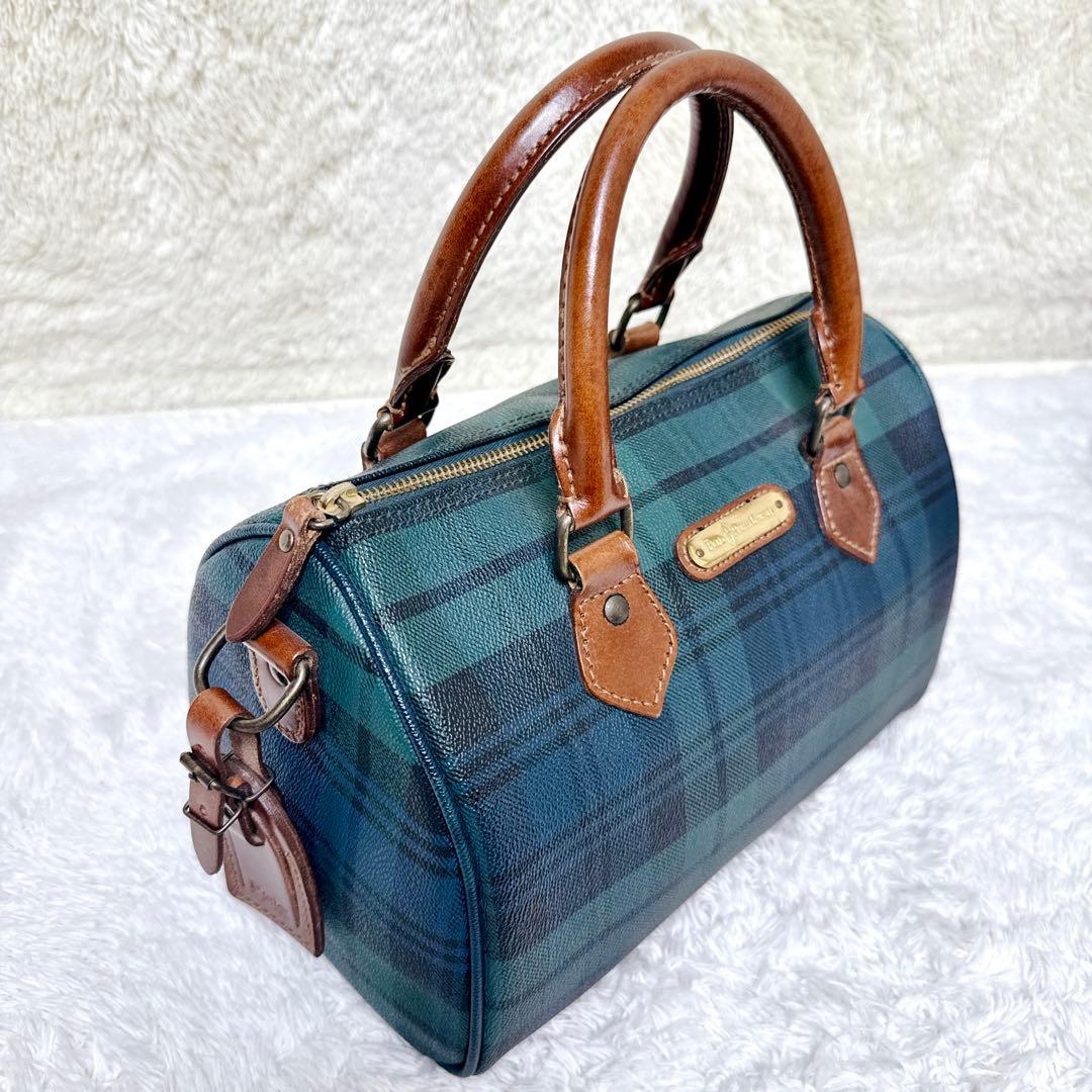 美品✨ POLO RALPH LAUREN ミニ ボストン バッグ チェック