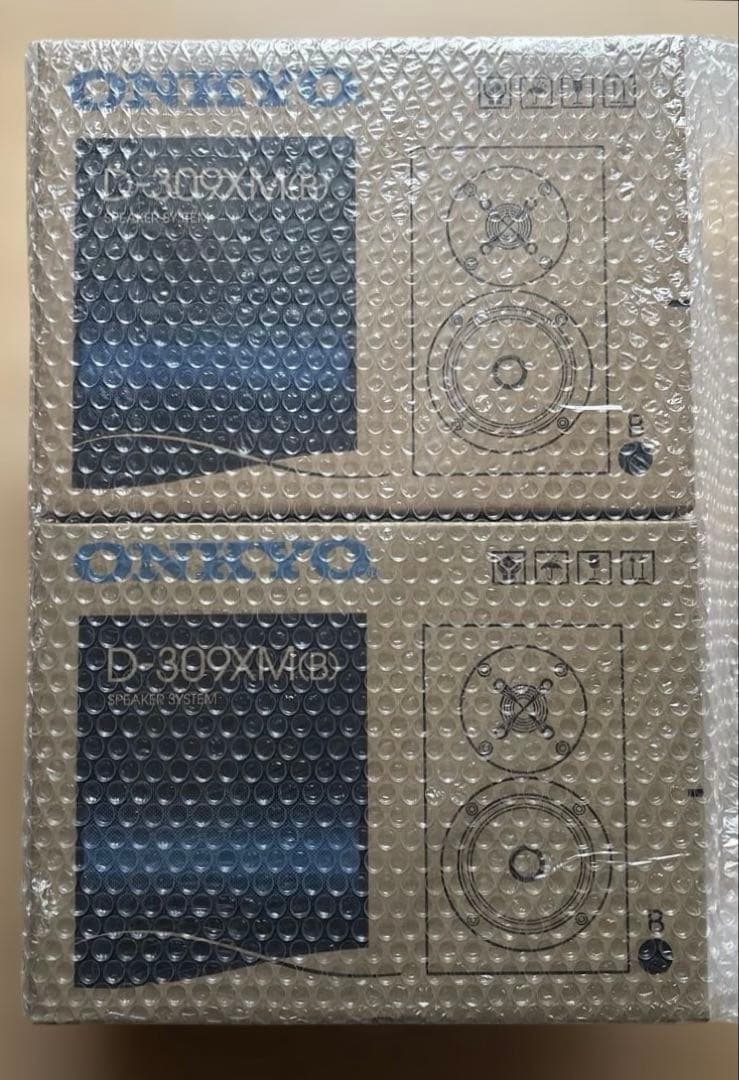 ONKYO スピーカーシステム(2台) ピアノ仕上げ D-309XM(B) 希少