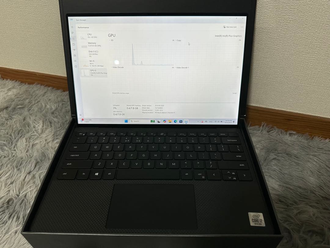 Dell xps 13 9300 4K タッチパネル