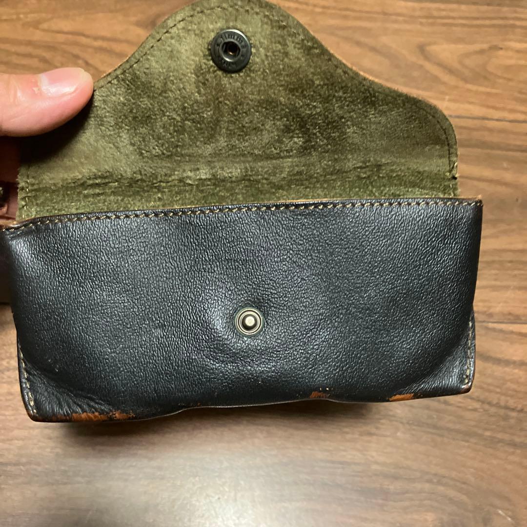 RRL レザーメガネケース　ヴィンテージ加工