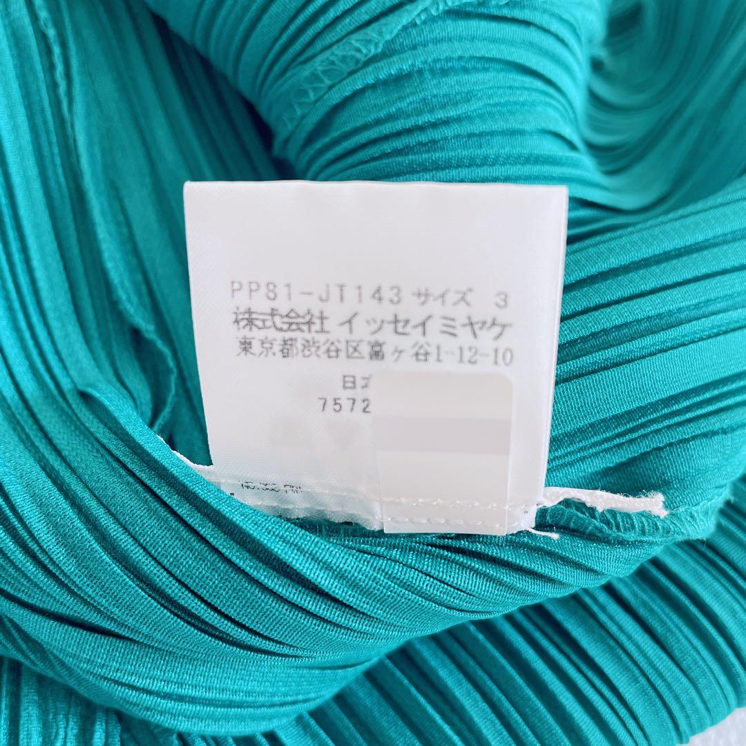 極美品✨近年✨プリーツプリーズ　トップス　チュニック　グリーン　サイズ3 緑