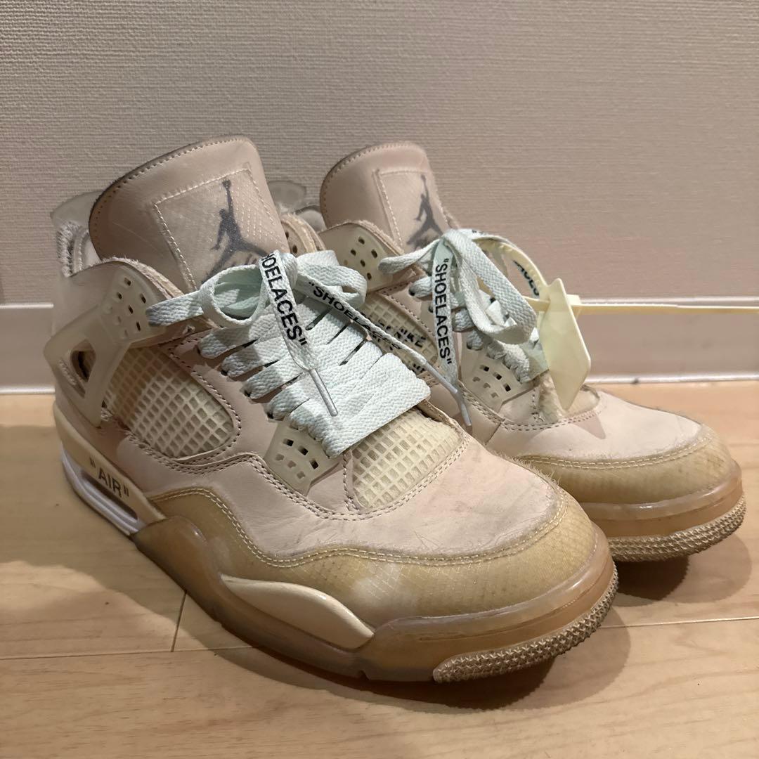 木*村様 引退品 WMNS Jordan 4 off-white sailメンズ