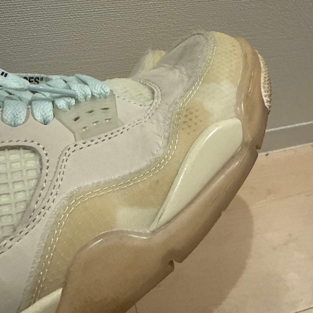 木*村様 引退品 WMNS Jordan 4 off-white sailメンズ