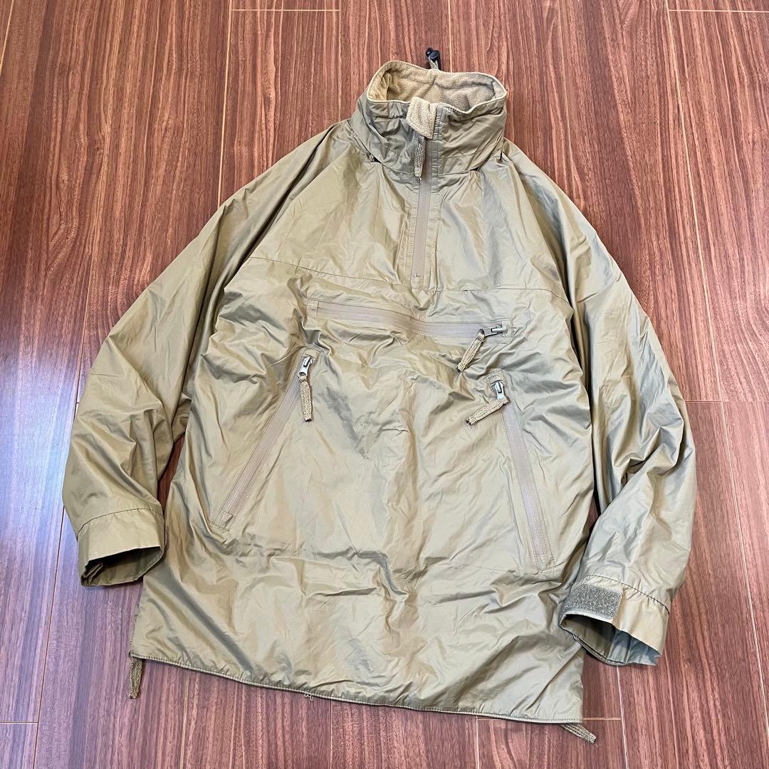 実物イギリス軍PCSフリース裏地ナイロンジャケットLメンズXLスモックパーカー茶