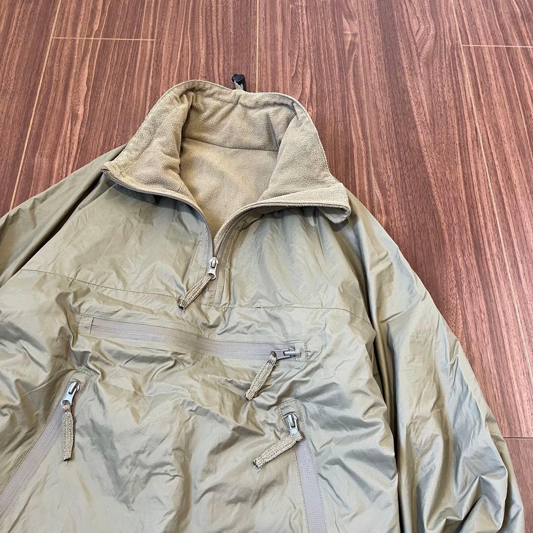 実物イギリス軍PCSフリース裏地ナイロンジャケットLメンズXLスモックパーカー茶