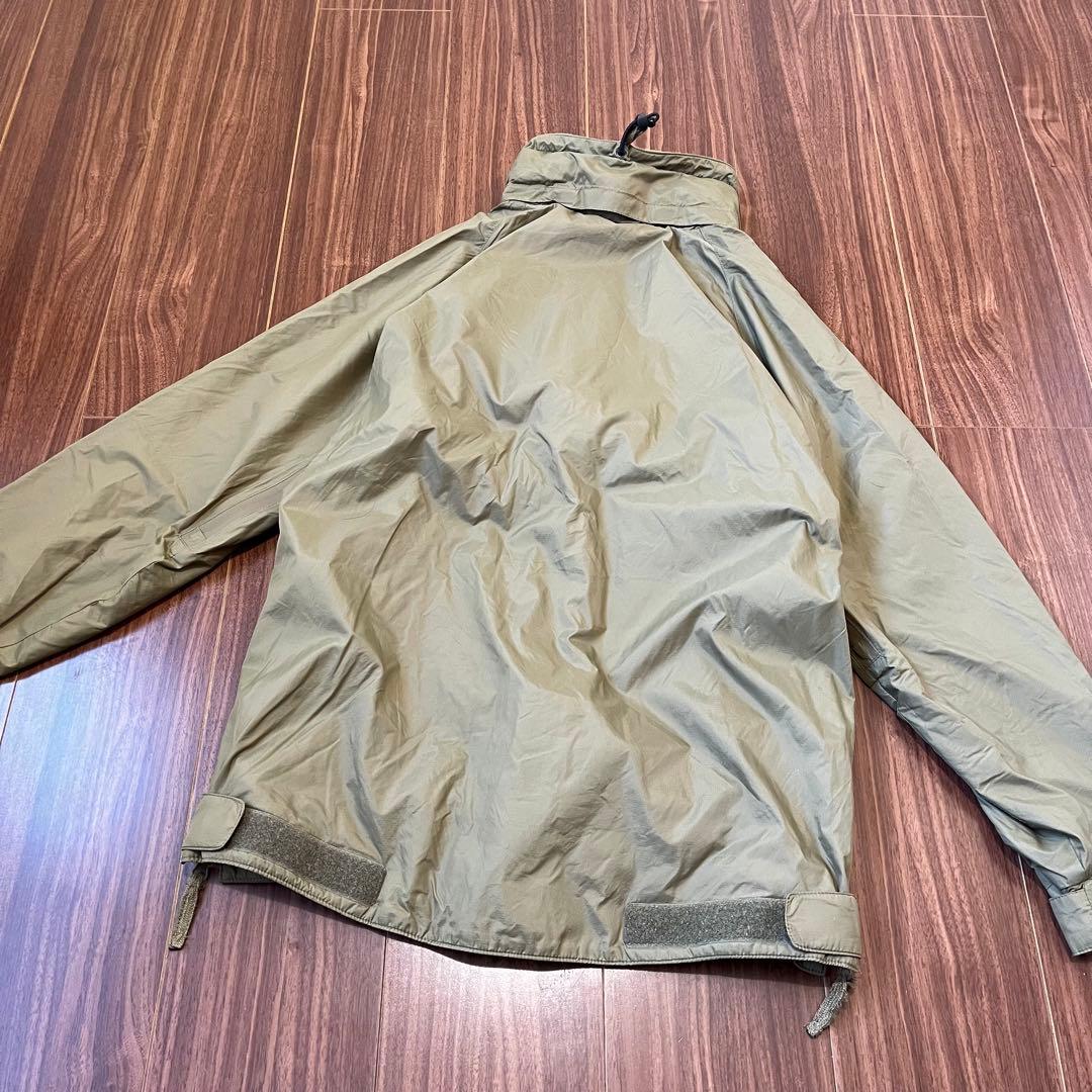 実物イギリス軍PCSフリース裏地ナイロンジャケットLメンズXLスモックパーカー茶