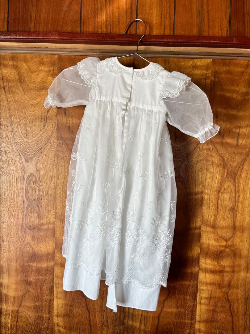 ベビードレス 帽子付き familiar ファミリア 退院着 お宮参り