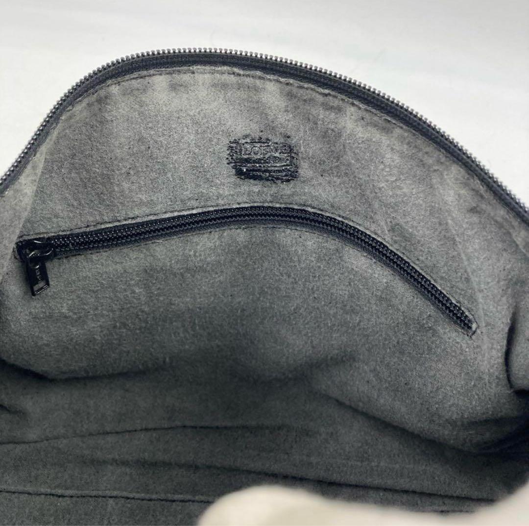 LOEWE ロエベ ミニボストン アマソナ アナグラム ハンドバッグ ブラック