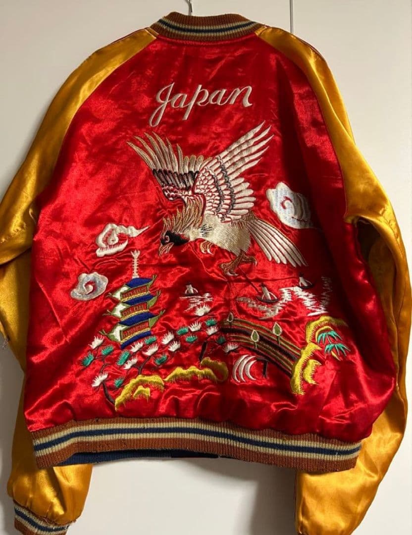 テーラー東洋　Mサイズ　龍刺繍　リバーシブル　スカジャン