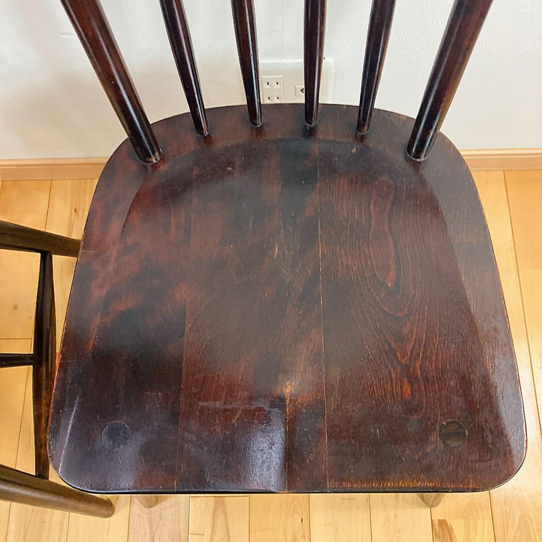 本物志向　北海道民芸家具　ダイニングチェア　ウィンザーチェア　樺材　廃盤　2脚