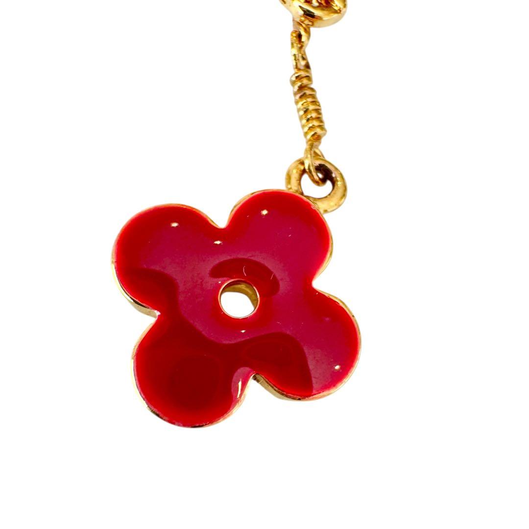 ルイヴィトン　スウィート　モノグラム　5連アイコンフリンジ　ブローチ　極美品