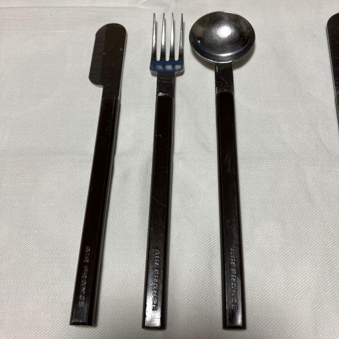AIR FRANCE エールフランス　機内食　カトラリーセット3セット➕ナイフ1