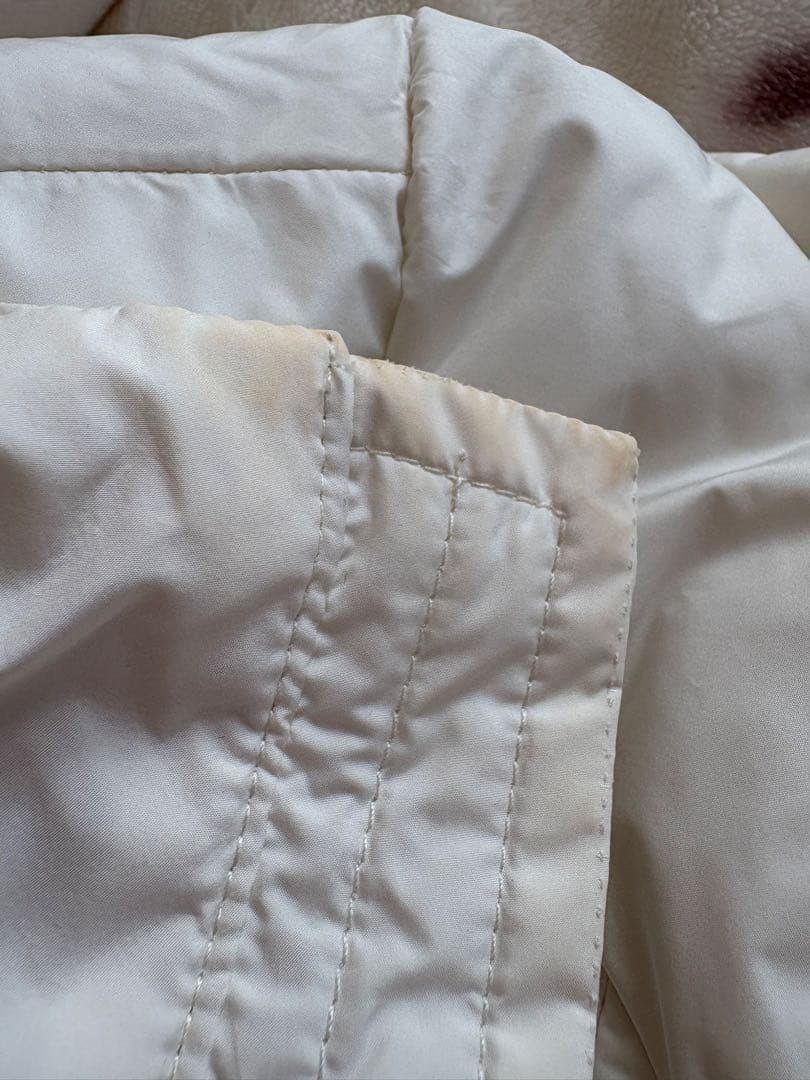 取り外し可能なファー＆ベルト付きフィット＆フレアキルティングコート tocco