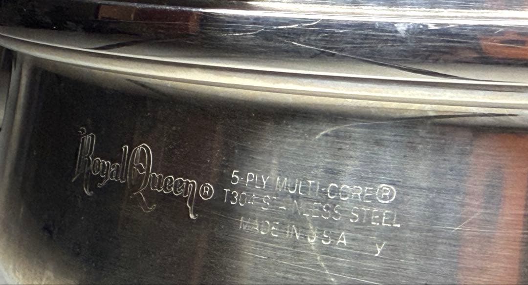 ロイヤルクイーン　小フライパン蓋付き　ガス　IH 両取手、片手ハンドル