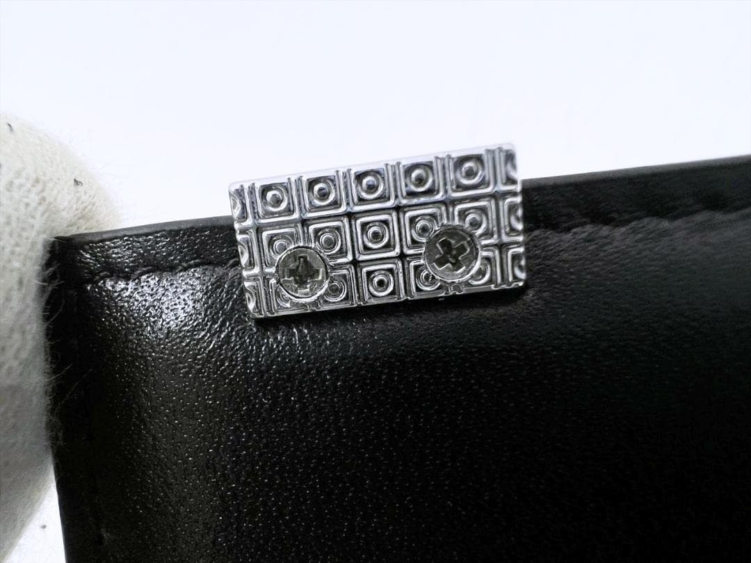 美品　MONTBLANC　モンブラン　グレインレザー　マネークリップ　黒