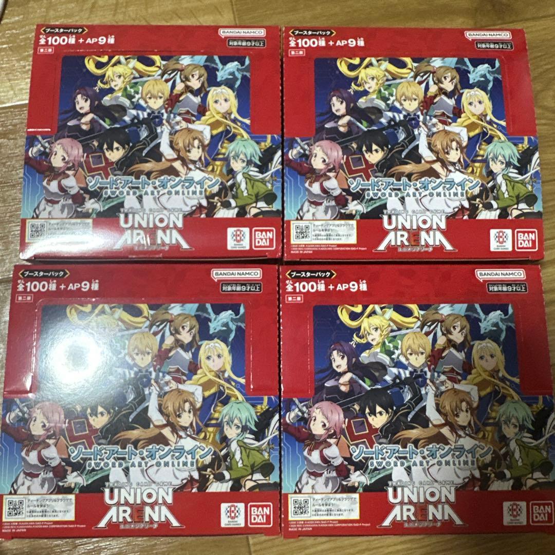 ユニオンアリーナ　ソードアートオンライン　sao 4box テープ付き　第ニ版