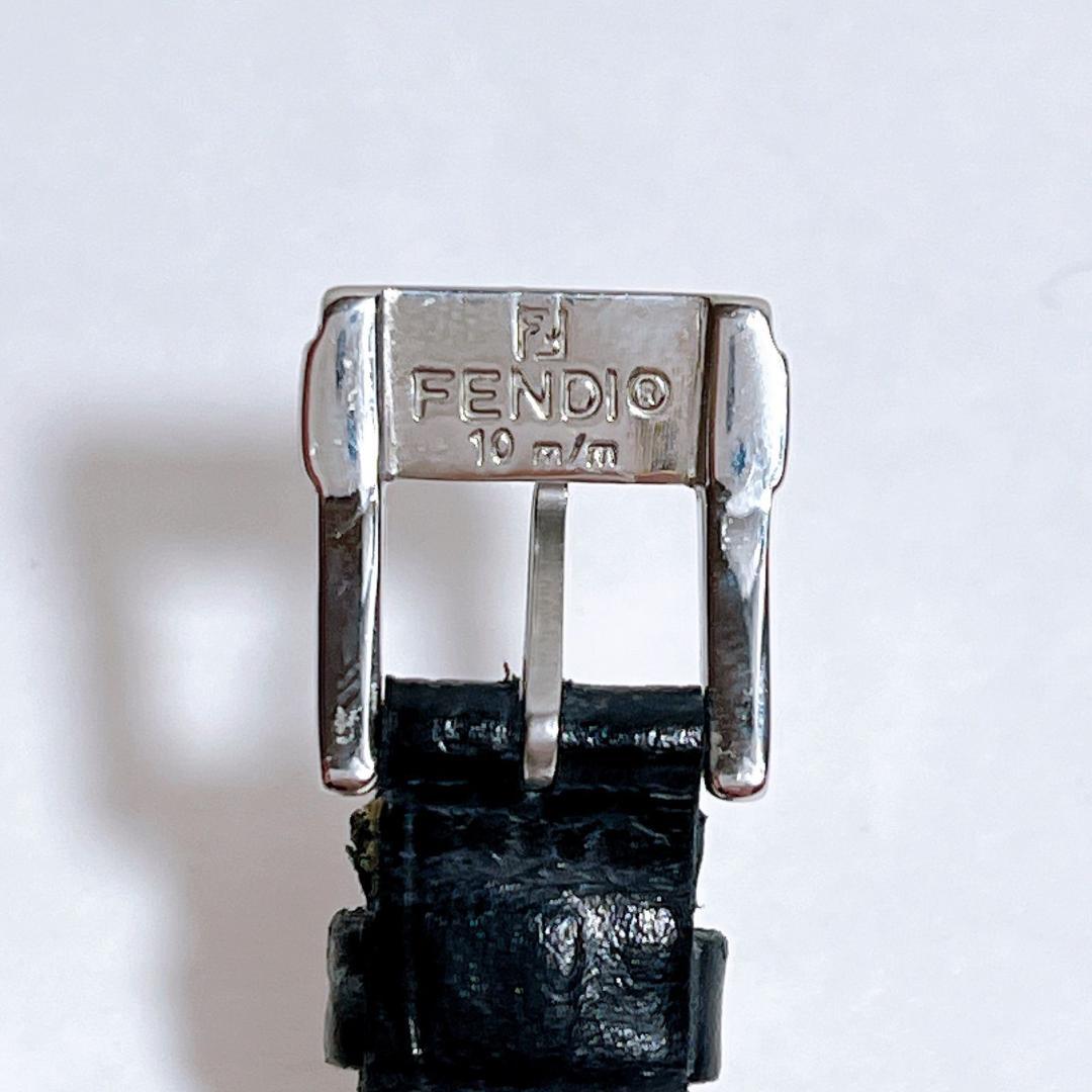 FENDI 電池交換済み　210L クォーツ デイト コンビカラー 黒文字盤