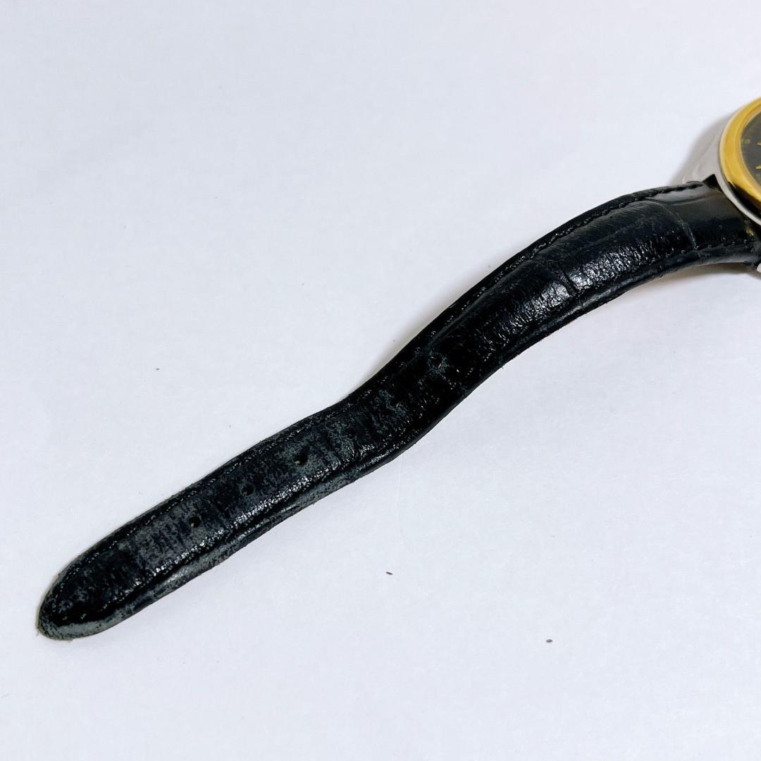 FENDI 電池交換済み　210L クォーツ デイト コンビカラー 黒文字盤