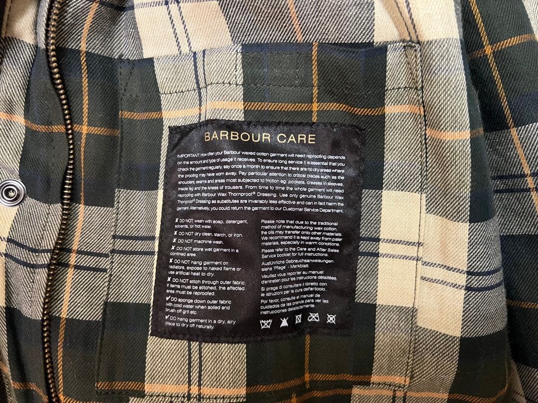 英国製 Barbour Border SL 34サイズ スリムフィット SAGE