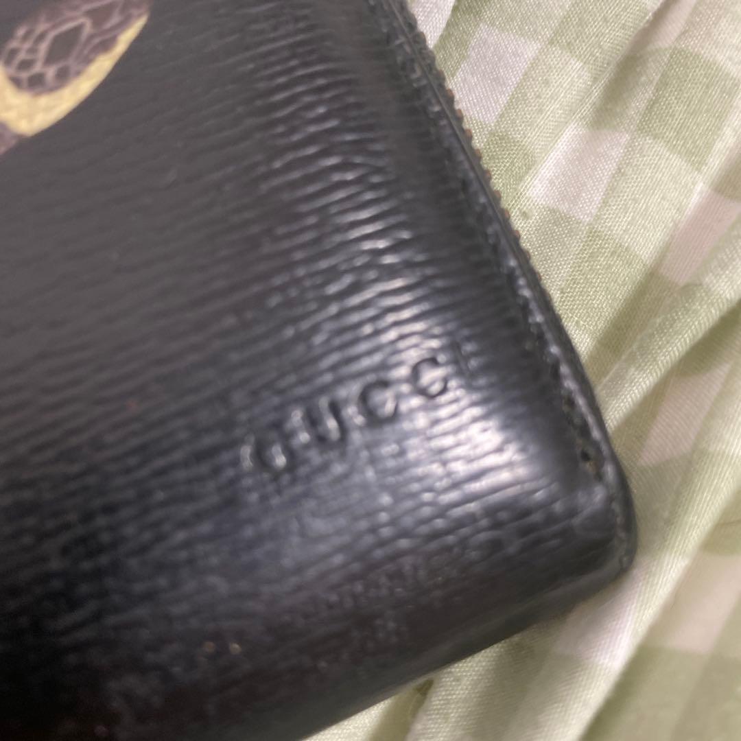 も*️様 GUCCI 蛇デザイン レザー長財布
