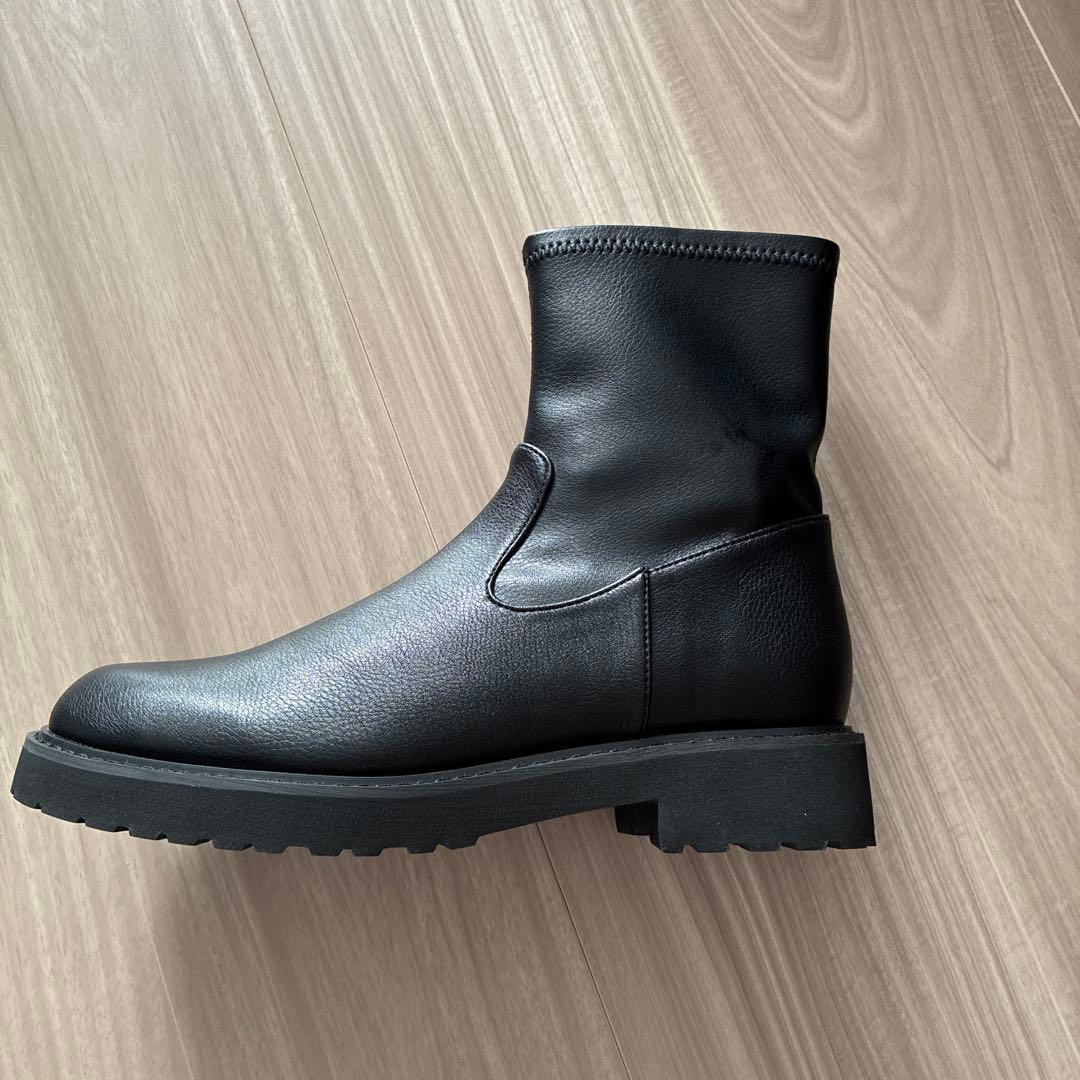 ルタロン　3.5cmトラックソールフィットショートブーツ　XL