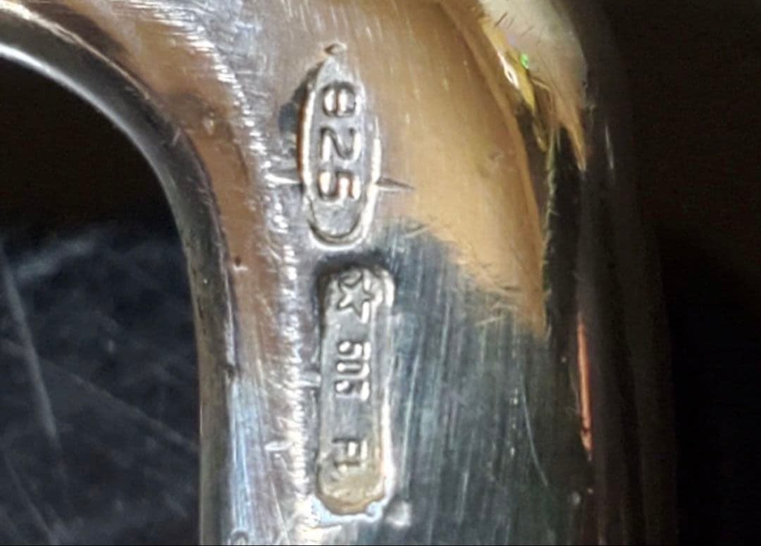 Malo イタリア製　シルバー925 クロコダイルベルト ブラウン 85cm