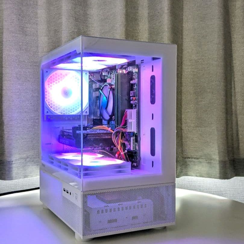 新品白ケース GTX1660SUPER RGBファン搭載 自作ゲーミングPC