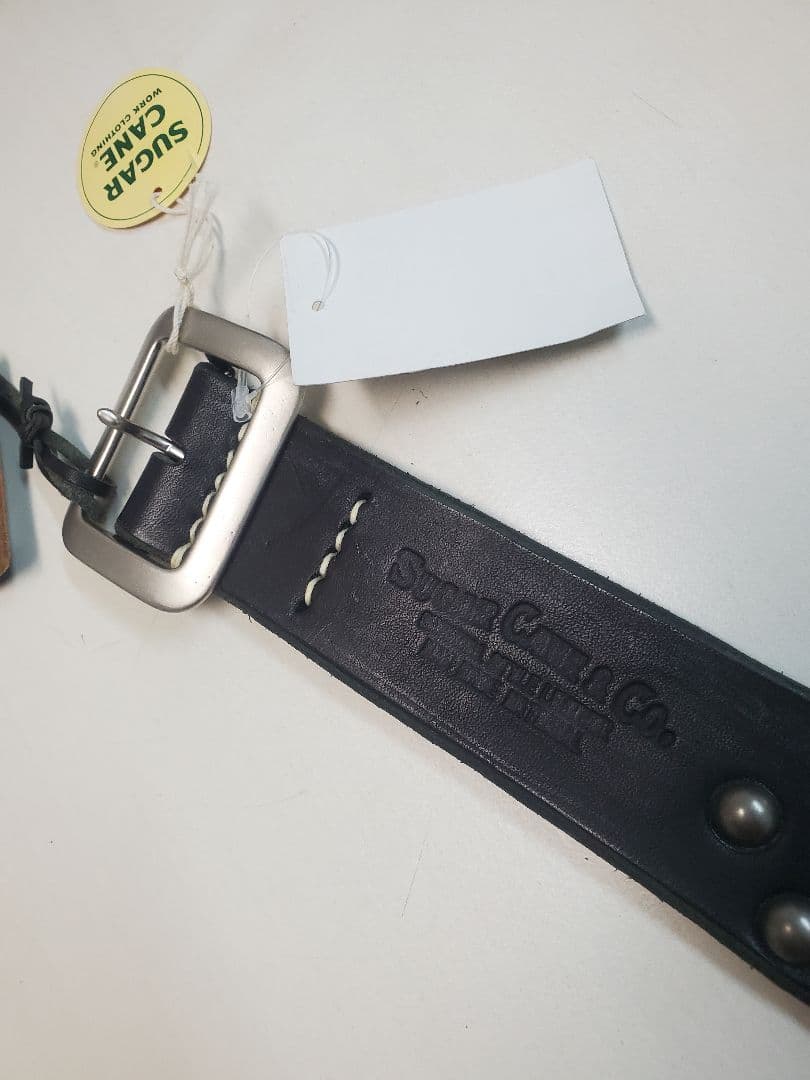 SUGARCANE スタッズ ギャリソンベルト SC02321 黒 36 新品